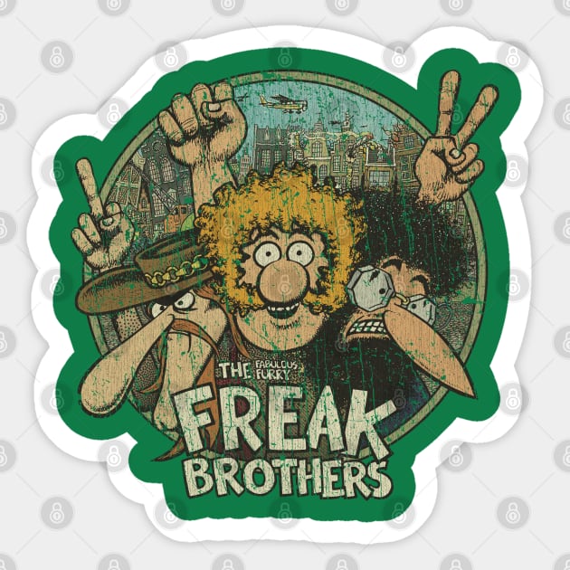 The Fabulous Furry Freak Brothers 1968 Sticker by JCD666